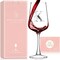 Mothers Day Gifts for Mom Grandma Wife Daughter Her, Personalized Initial Wine Glasses Custom Gift, Birthday Gifts for Women Mom Wife Best Friend Sister (K)